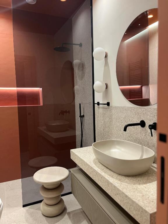 Bagno privato con doccia walk-in